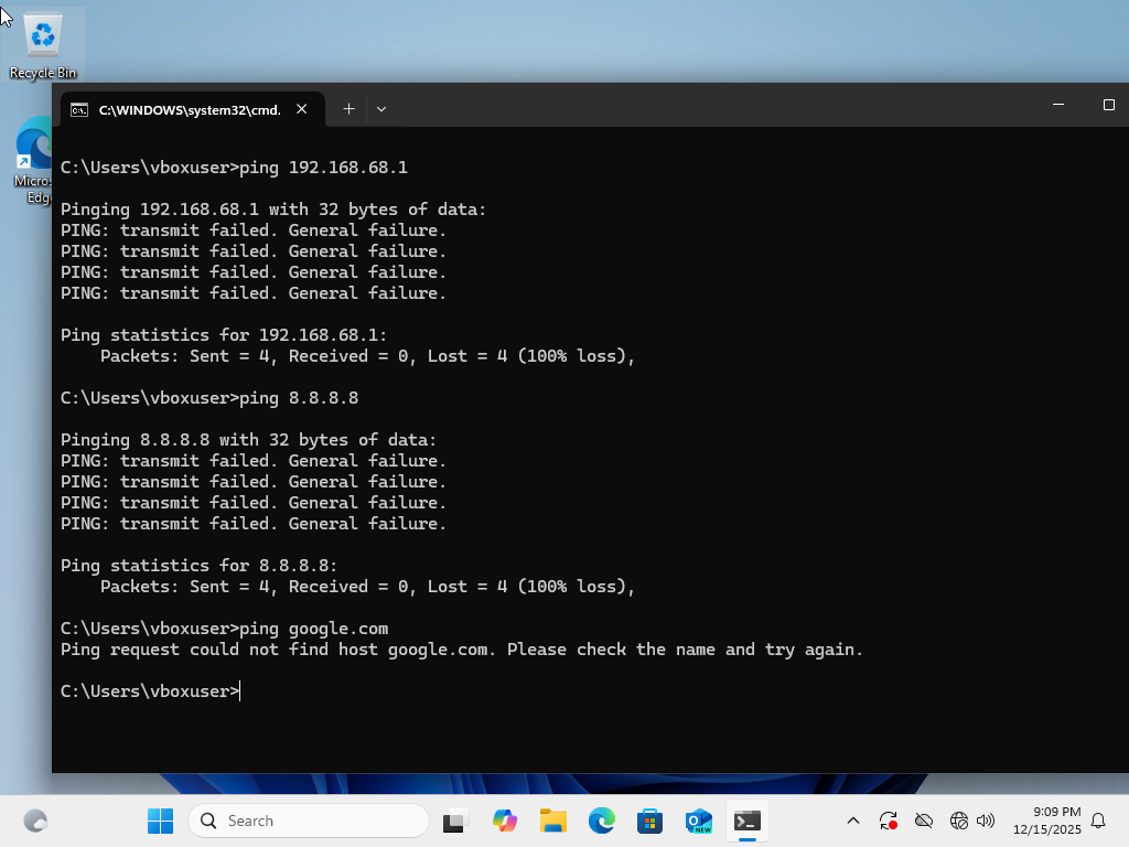 ipconfig showing 169.254 address